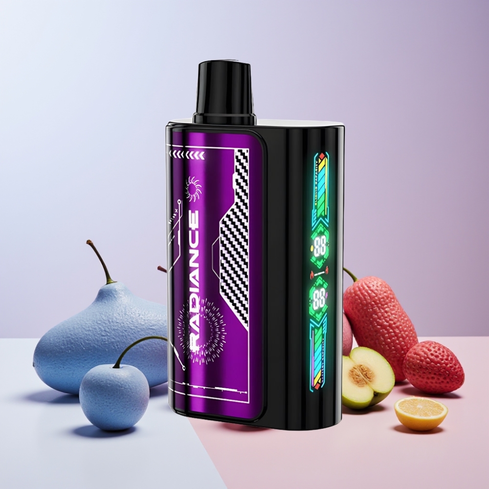 JNR Radiance 31000 Puffar Smart Skärm Dual Mesh Coil 28ml Sverige Grossist Blå Hallon Körsbär