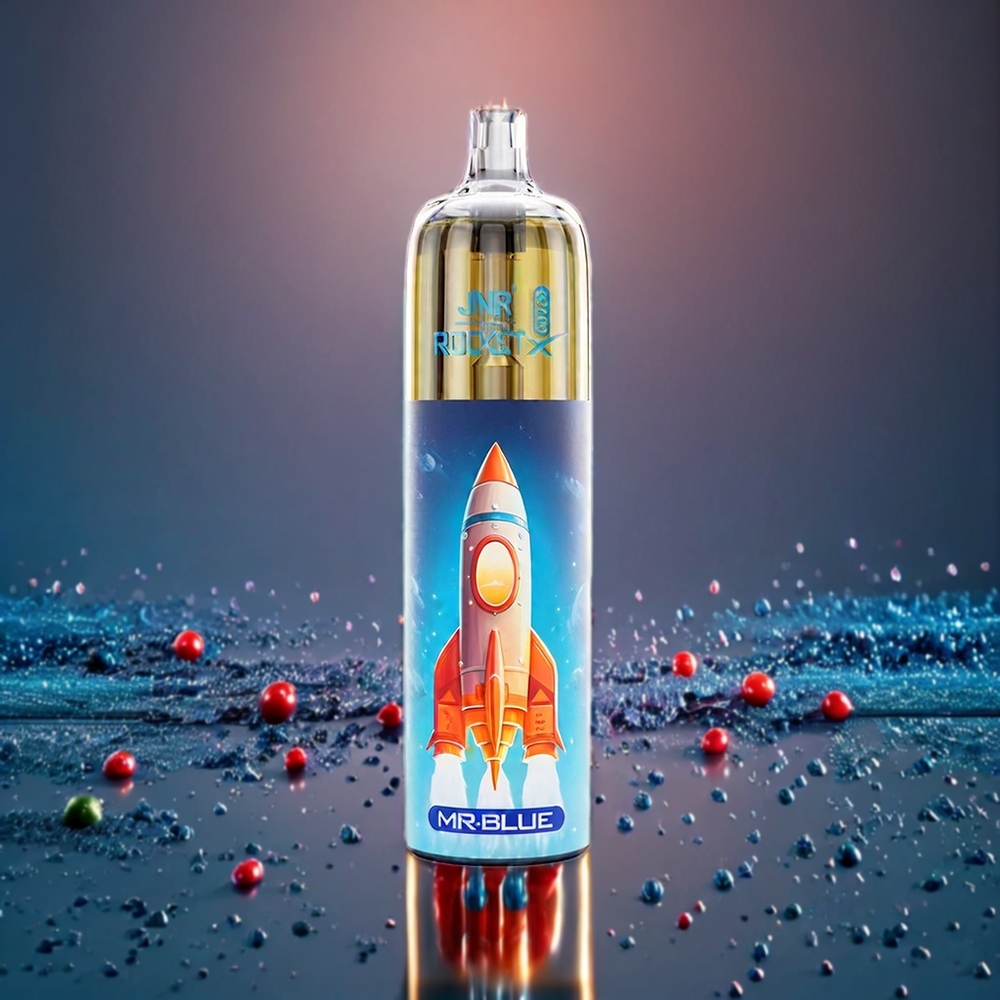 JNR Rocket X 12400 Puffar Rechargeable RGB Ljus Justerbar Luftflöde Herr Blå Sverige Grossist