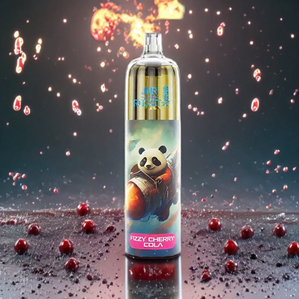 JNR Rocket X 12400 Puffs RGB Laddningsbar Typ-C Justerbar Luftflöde Fizzy Körsbär Cola Sverige Grossist