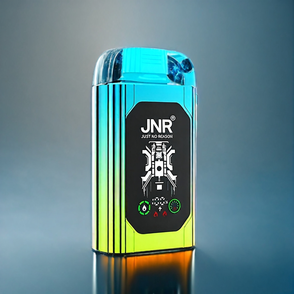 Jordgubb Kiwi JNR Shisha Box 20500 Puffar HD Display 1000mAh 25ml Dual Mesh Coil & Dual Core Type-C Quick Charge Sverige Grossist