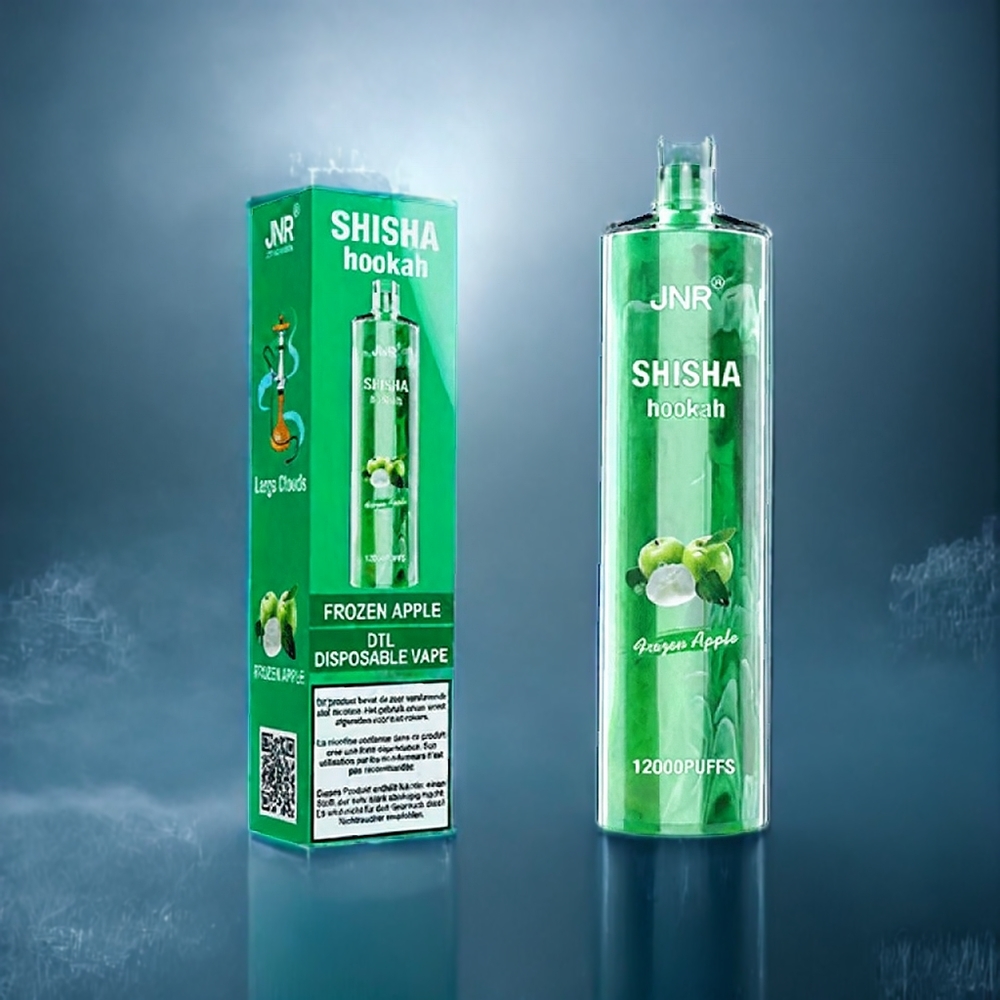 Fryst Äpple JNR Shisha 12000 Puffar 750mAh 24ml Sverige Grossist