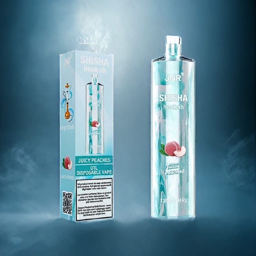 Juicy Peaches (Saftiga Persiker) Jnr Shisha Hookah 12000 Puffar 750mAh 24ml Sverige Grossist