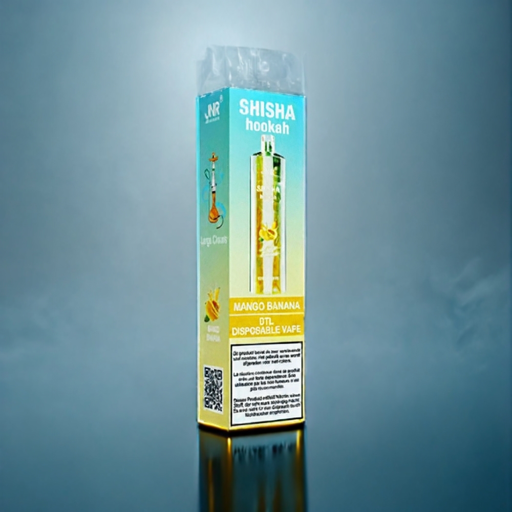 Mango Banan Jnr Shisha Hookah 12000 Puffar 750mAh 24ml Sverige Grossist