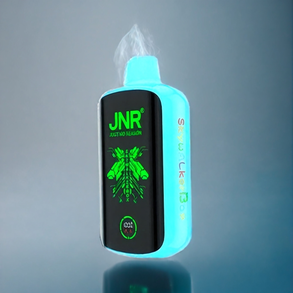 Syrlig Äppla Is JNR Skywalker Box 21000 Puffar 850mAh 25ml Dual Mesh Coil Type-C Full-Screen Display Sverige Grossist
