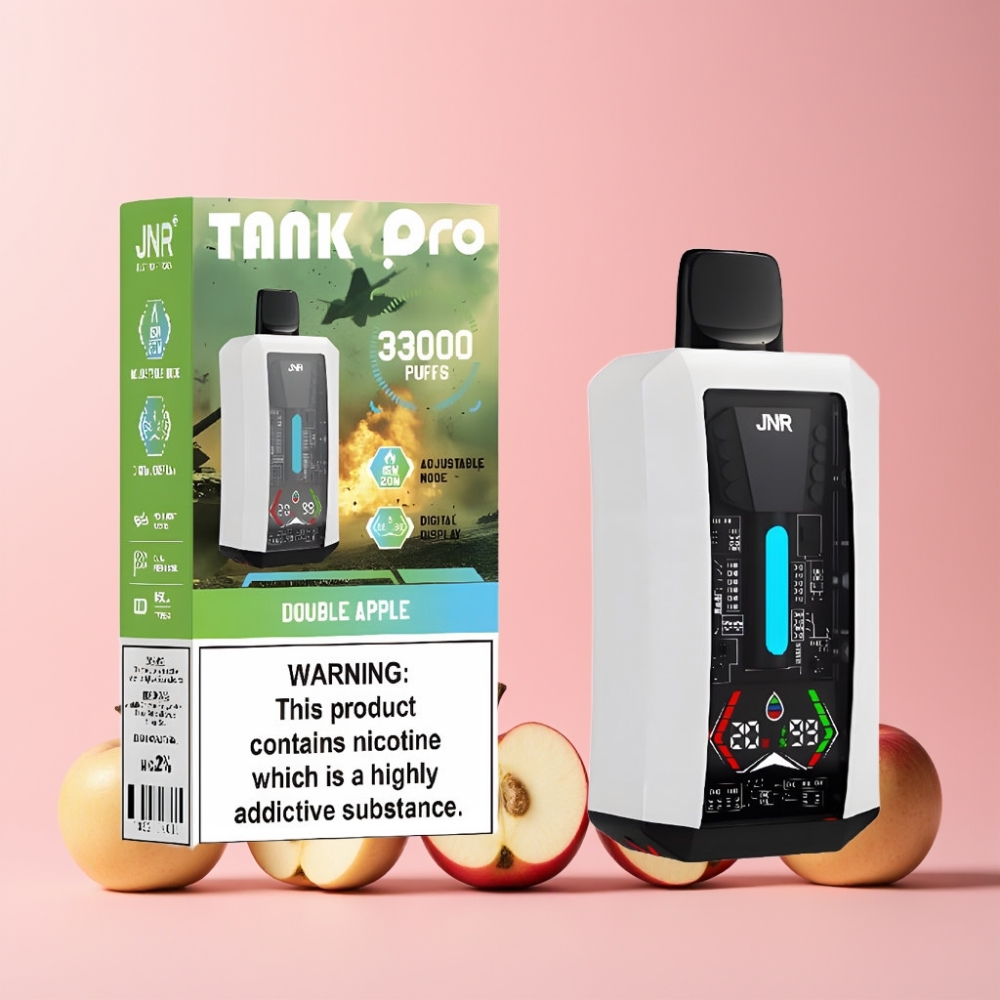 JNR Tank Pro 33000 Puff Digital Display Dual Mesh Coil 850mAh Sverige Grossist Dubbel Äpple
