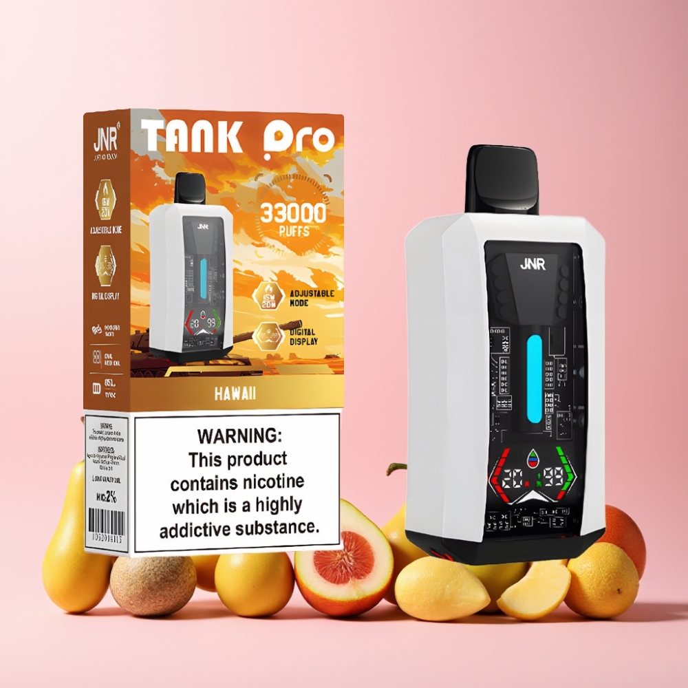 JNR Tank Pro 33000 Puff Digital Display Dual Mesh Coil Sverige Grossist Hawaii