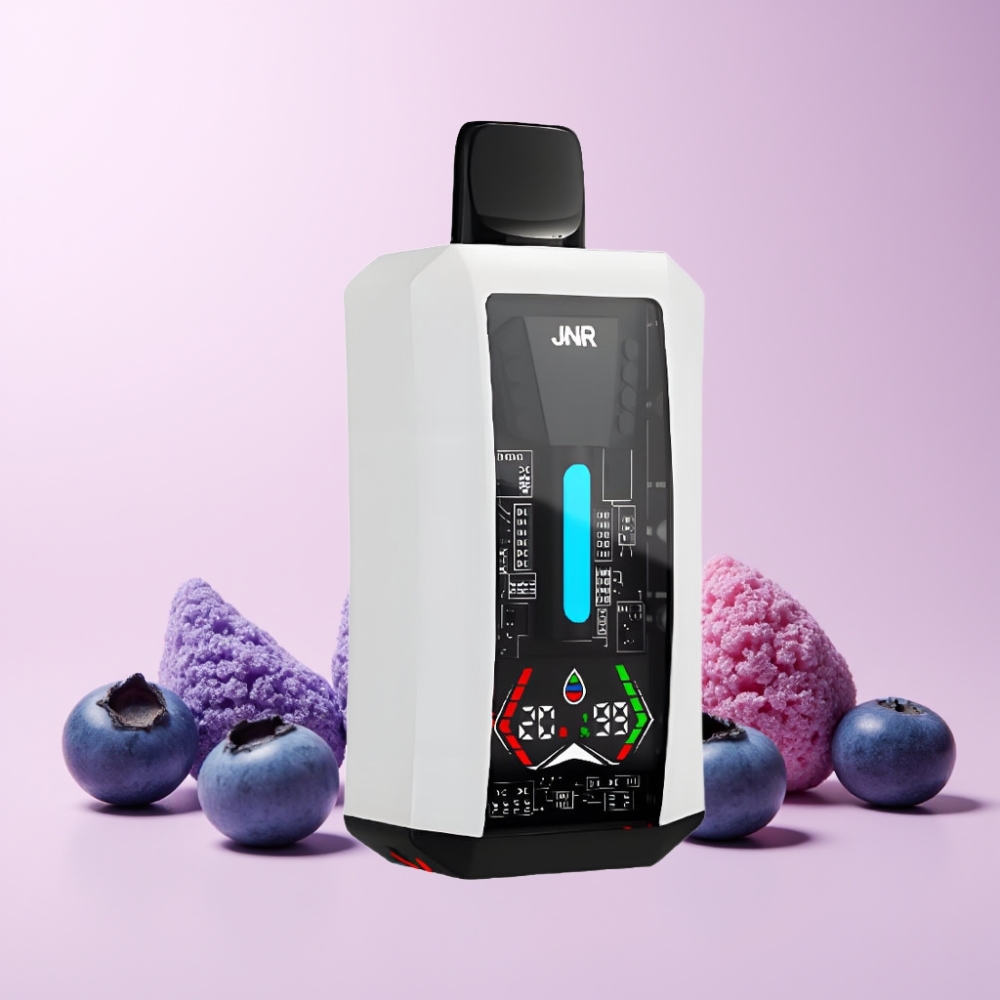JNR Tank Pro 33000 Puffs Digital Display Dual Mesh Coil Sverige Grossist Blåbär Is