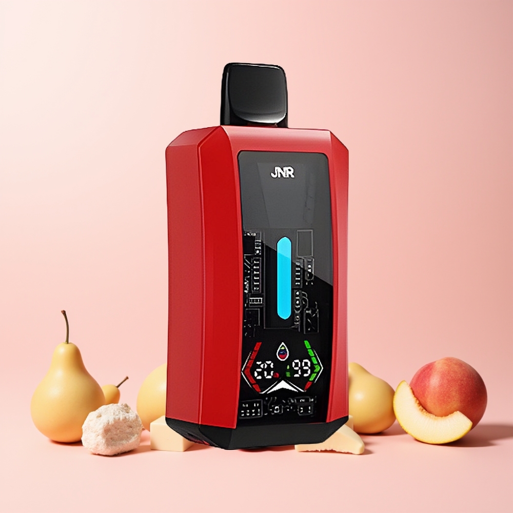 JNR Tank Pro 33000 Puffs Digital Display Dual Mesh Coil Sverige Grossist Sommar Persika Is