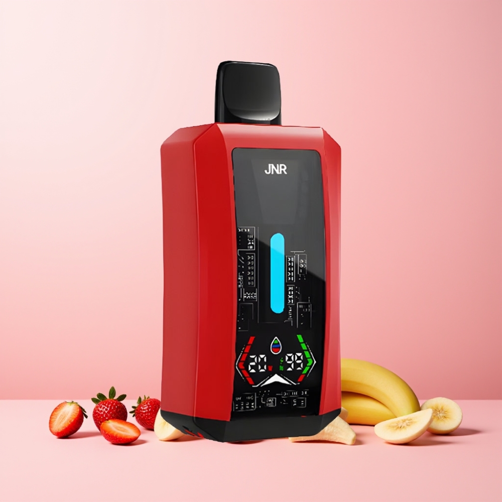 JNR Tank Pro 33000 Puffs Digital Display Dual Mesh Sverige Grossist Jordgubb Banan