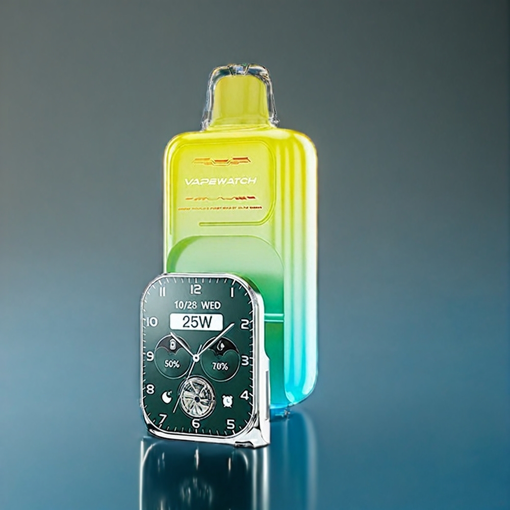 Apelsin Mango JNR Vape Watch 30000 Puffar 1000mAh 19mL 5% Dual Mesh Coil Type-C Sverige Grossist
