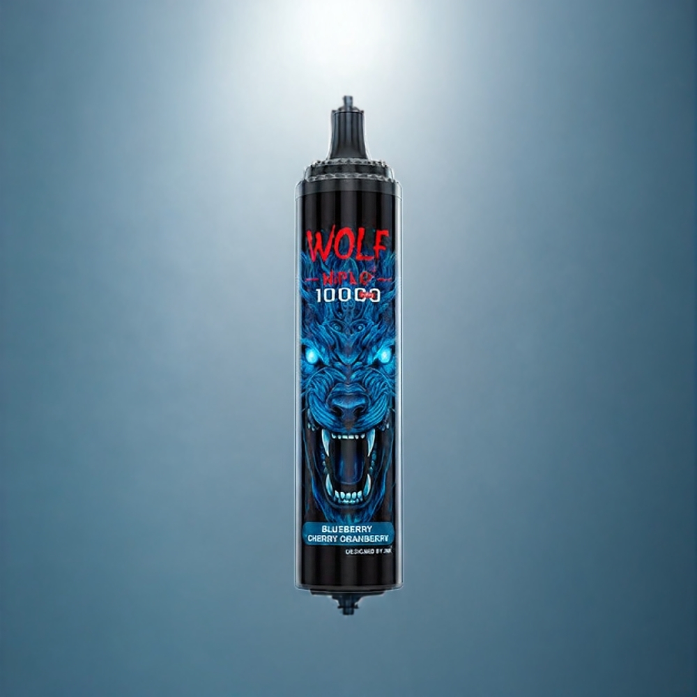 Blåbär Körsbär Tranbär JNR Wolf 10000 Puffar Mesh 1.0 Ohm 650mAh 20ml Sverige Grossist Type-C