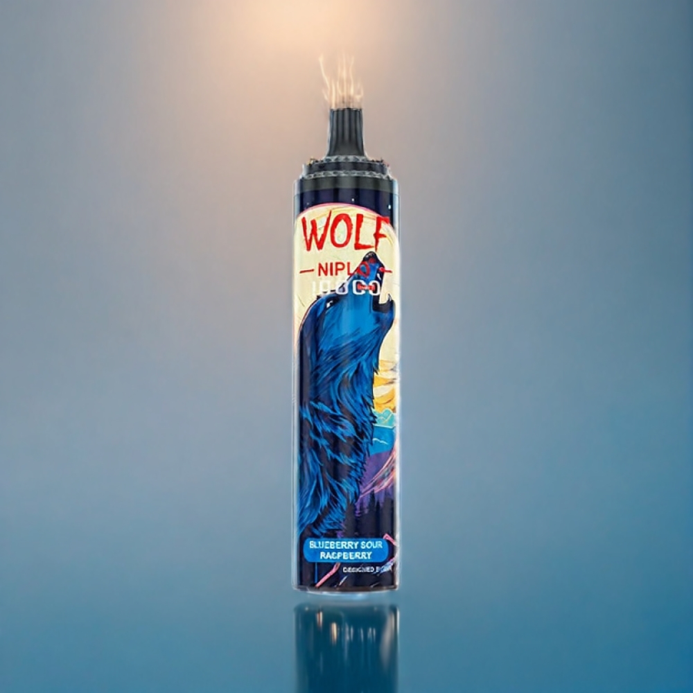 Blåbär Sur Hallon JNR Wolf 10000 Puffar 1.0 Ohm Mesh 650mAh 20ml Sverige Grossist