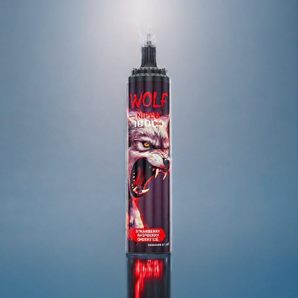Jordgubb Hallon Körsbär Is Wolf JNR 10000 Puffar 1.0 Ohm Mesh 650mAh 20ml Sverige Grossist