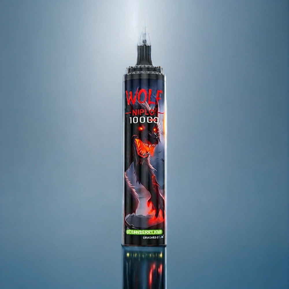 Kiwi Jordgubb JNR Wolf 10000 Puffar 1.0 Ohm Mesh 650mAh 20ml Type-C Sverige Grossist