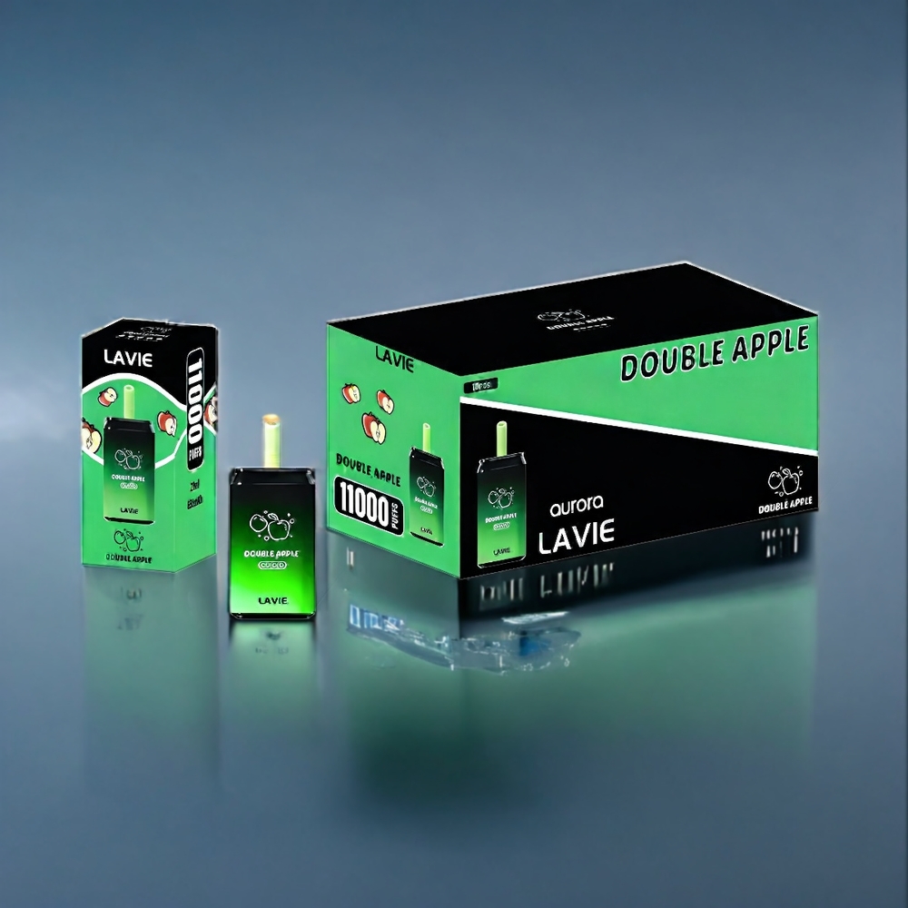 Dubbel Äpple LAVIE Aurora 22ML 650mAh Type C 11000 Puffar Sverige Grossist