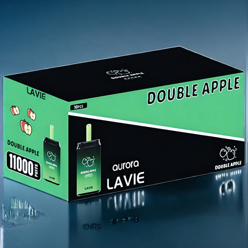 Dubbel Äpple LAVIE Aurora 22ML 650mAh Type C 11000 Puffar Sverige Grossist