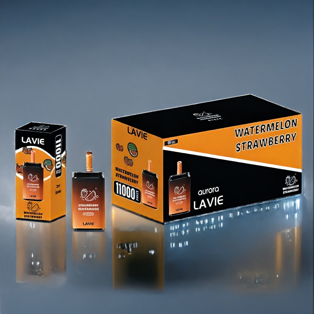 Jordgubb Vattenmelon LAVIE Aurora 11000 Puffar 22ML 650mAh Sverige Grossist