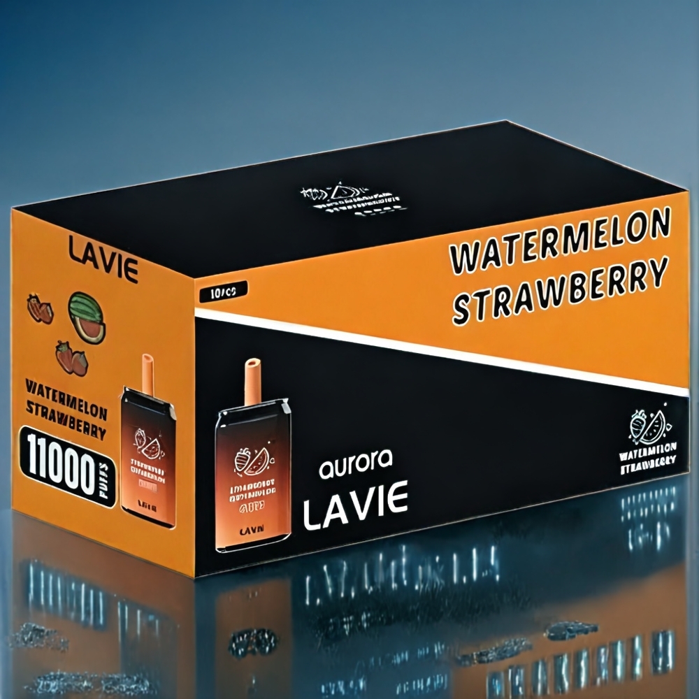 Jordgubb Vattenmelon LAVIE Aurora 11000 Puffar 22ML 650mAh Sverige Grossist