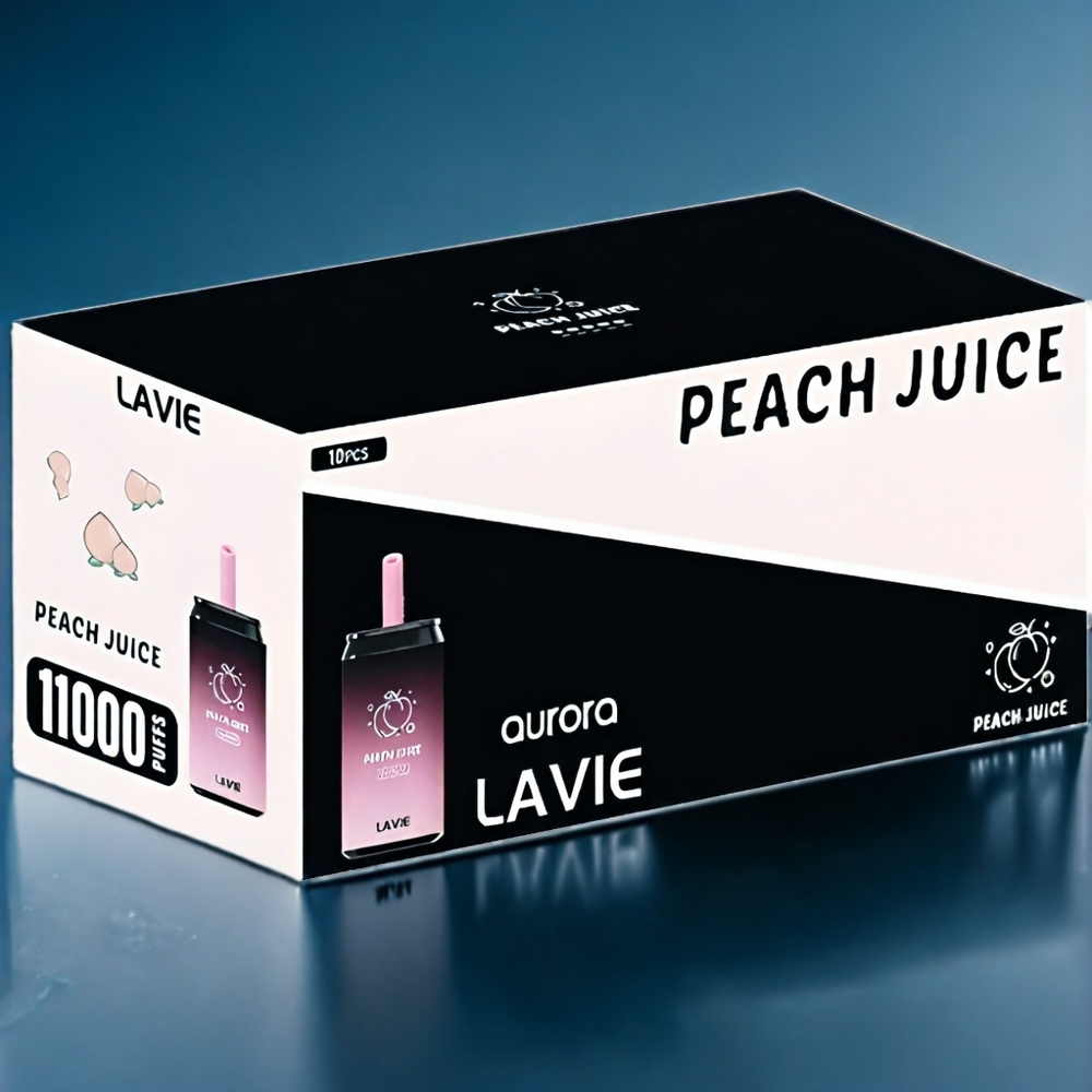 Persik Saft LAVIE Aurora 11000 Puffar 22ML 650mAh Type C Sverige Grossist