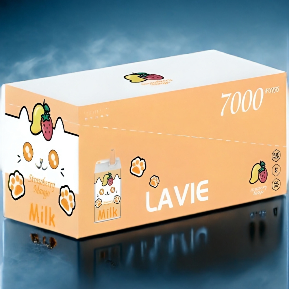 Jordgubb Mango LAVIE Milk 7000 Puffar 16ML 600mAh Sverige Grossist