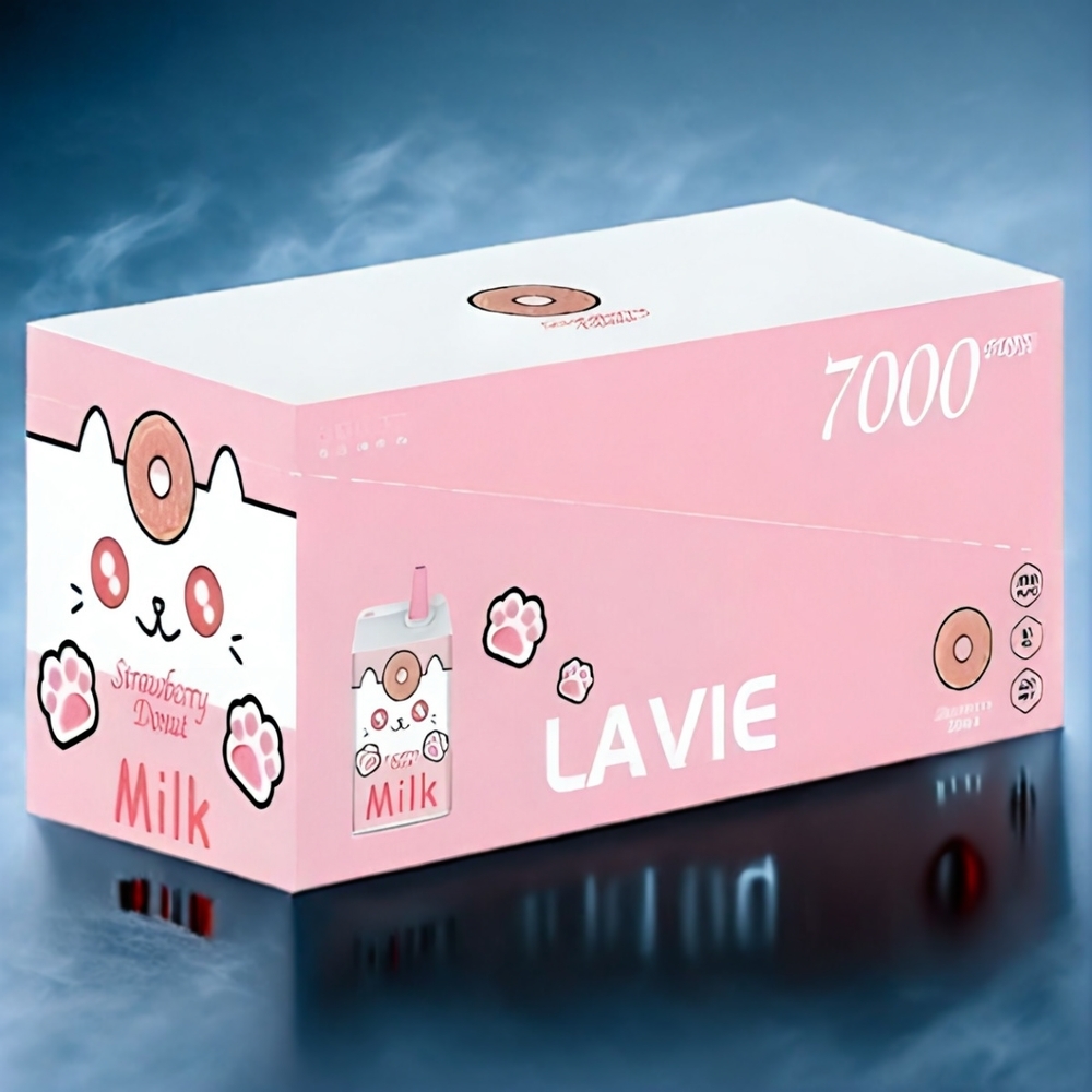 Jordgubbstrut LAVIE Milk Svensk Grossist 16ML 7000 Puffar 5%