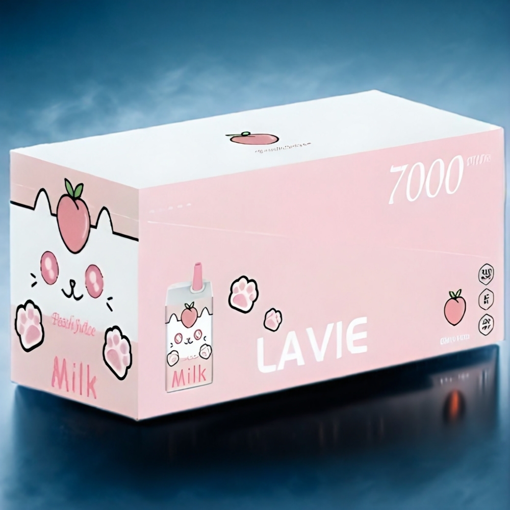 Persik Juice LAVIE Milk 7000 Puffar 16ML 600mAh Type-C Sverige Grossist