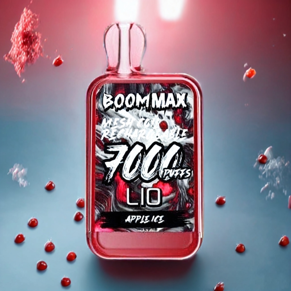 LIO BOOM MAX 7000 Puffs Sverige Grossist 15ml 50mg Äpple Is