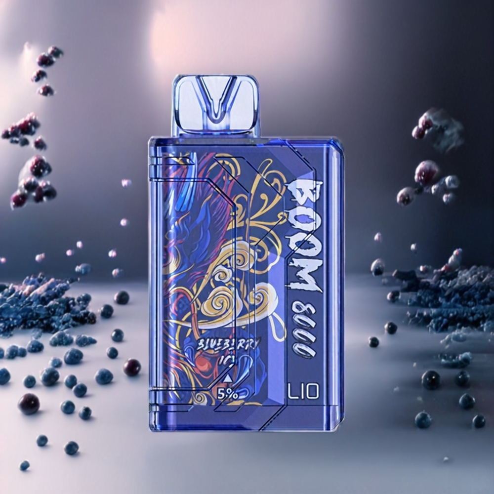 LIO BOOM PRO 8000 Puffar Sverige Grossist Typ-C Laddning Blåbär Is