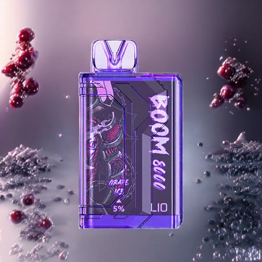 LIO BOOM PRO 8000 Puffs 15ml Vinis Sverige Grossist Druvis Is