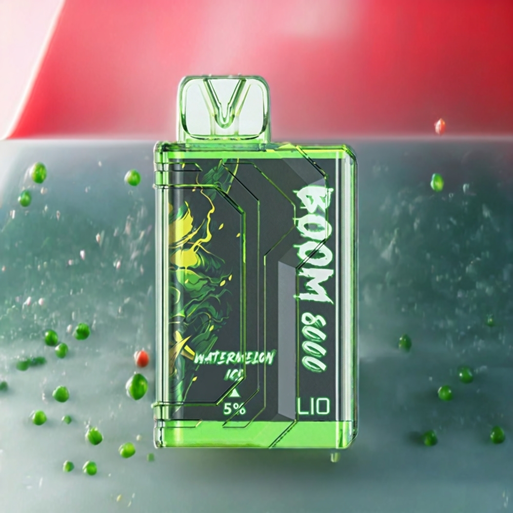 LIO BOOM PRO 8000 Puffs Mesh Coil 15ml Vattenmelon Is Sverige Grossist