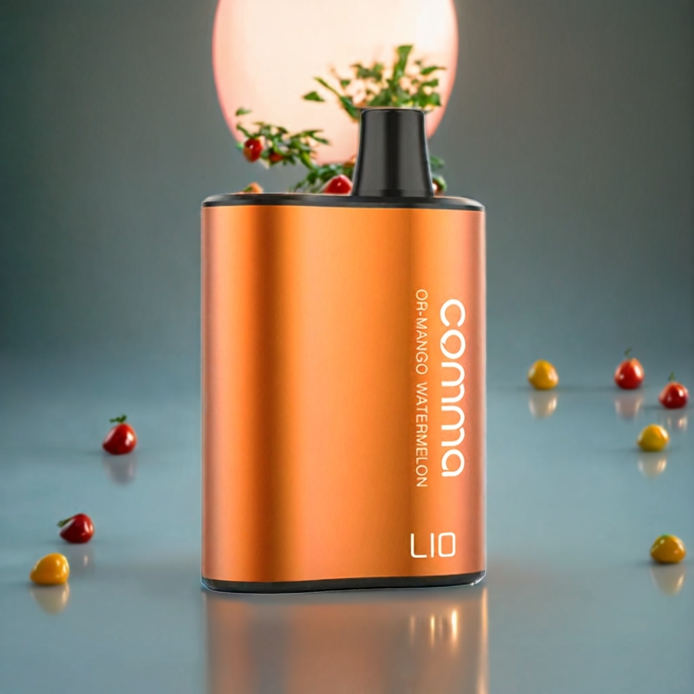LIO COMMA 5000 Puffar Aluminium Sverige Grossist Mango Vattenmelon