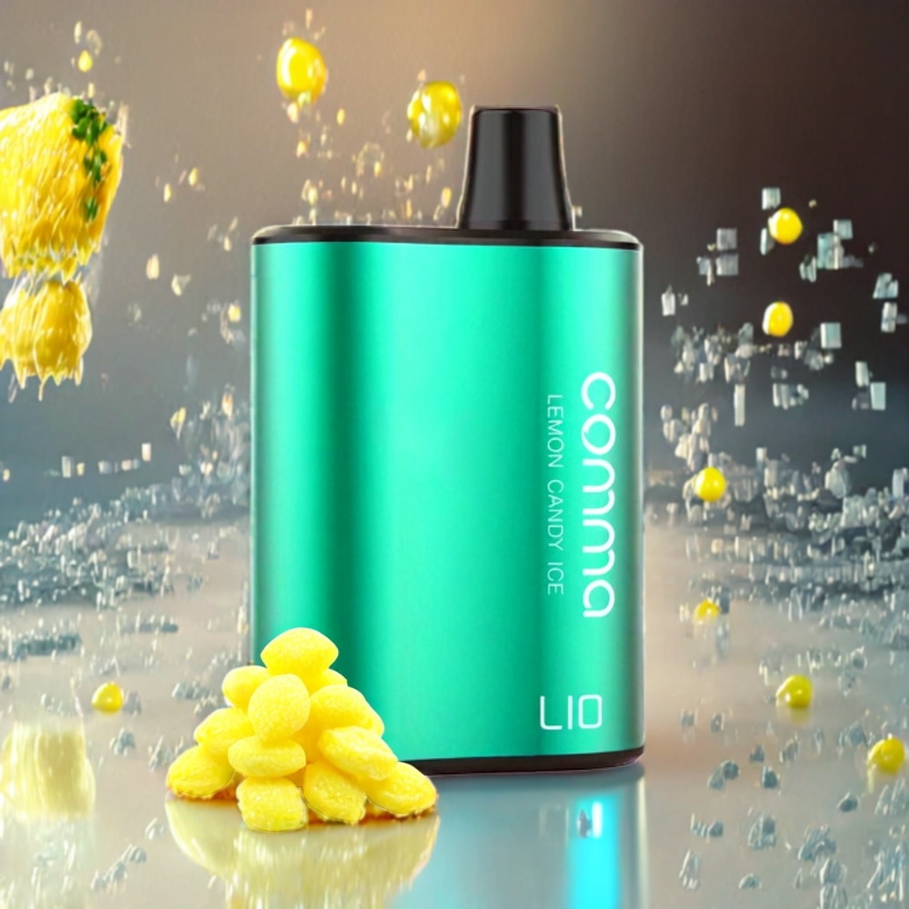 LIO COMMA 5000 Puffs 15 ml 900mAh Sverige Grossist Citron Godis Is