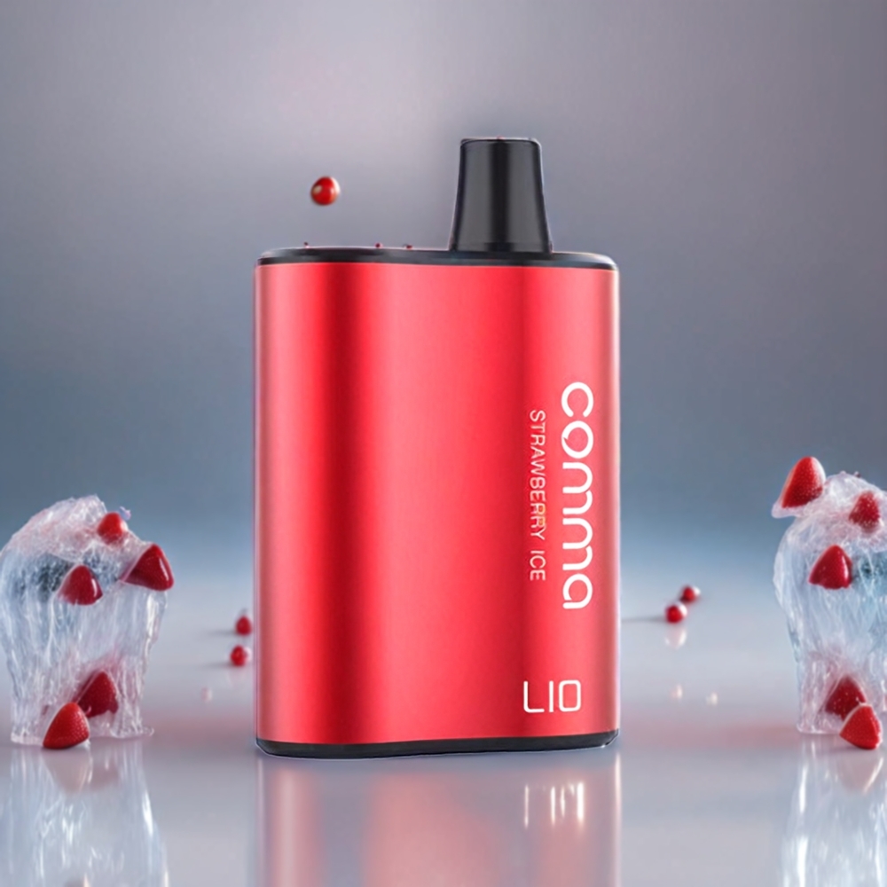 LIO COMMA 5000 Puffs 15ml 900mAh Sverige Grossist Jordgubb Is