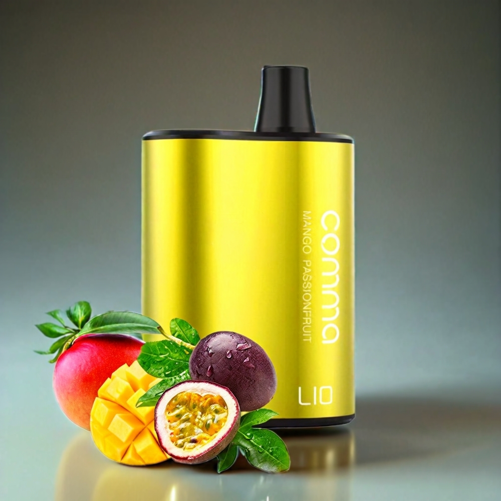 LIO COMMA 5000 Puffs Sverige Grossist Aluminiumlegering 15ml Mango Passionfrukt
