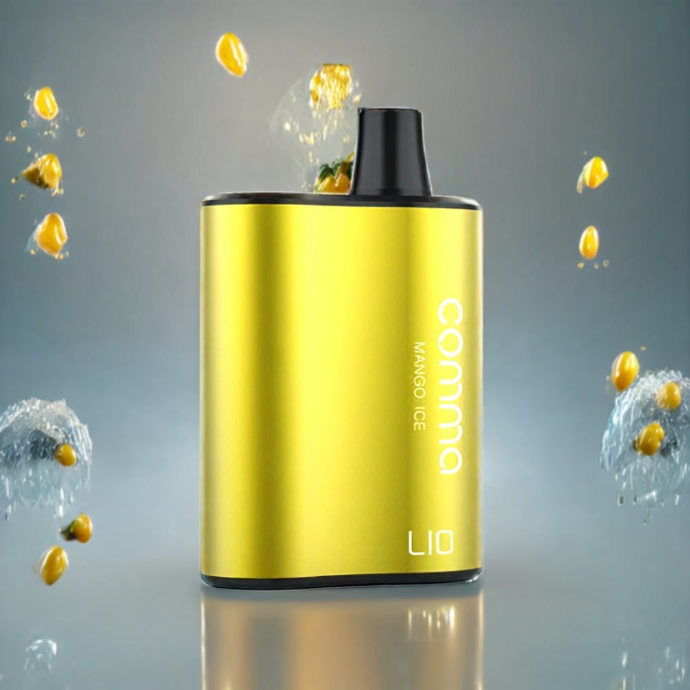LIO COMMA 5000 Puffs Sverige Grossist Aluminiumlegering Mango Is