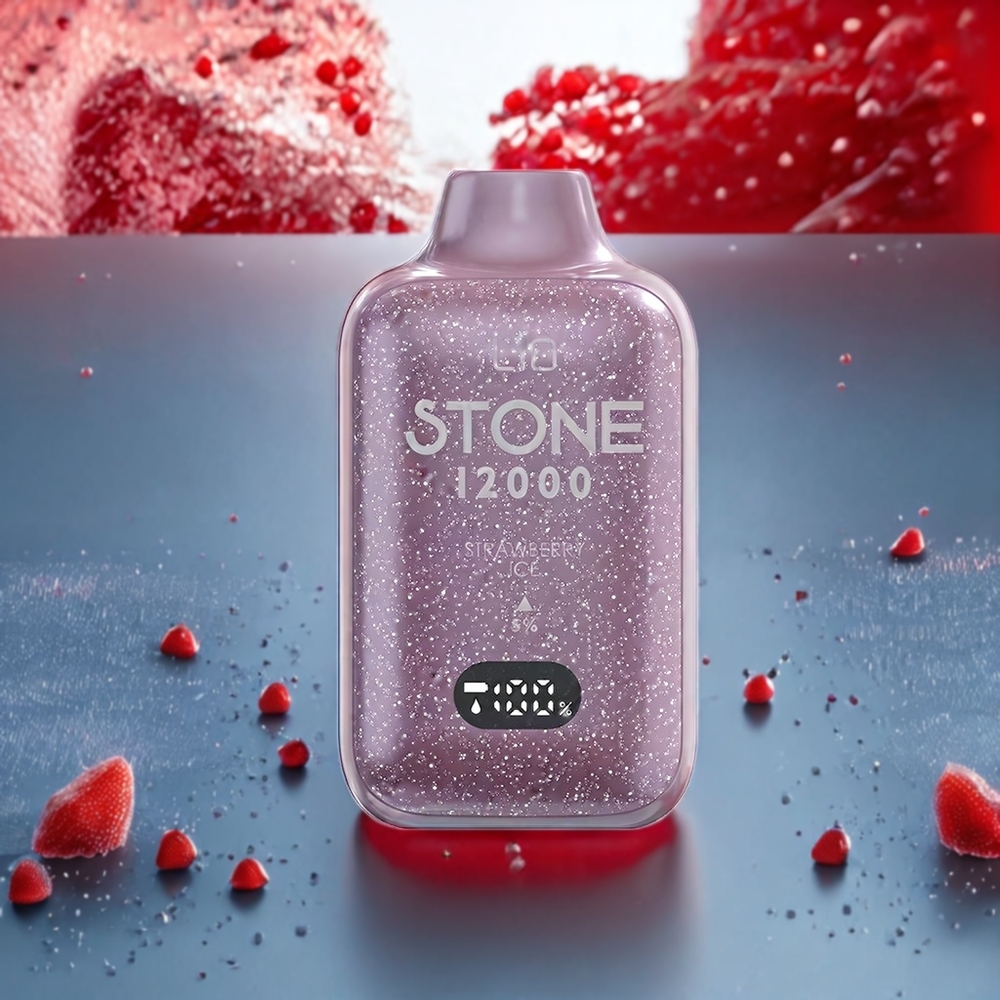LIO Stone 12000 Puffar Type-C Laddning 18ML Jordgubb Is Sverige Grossist