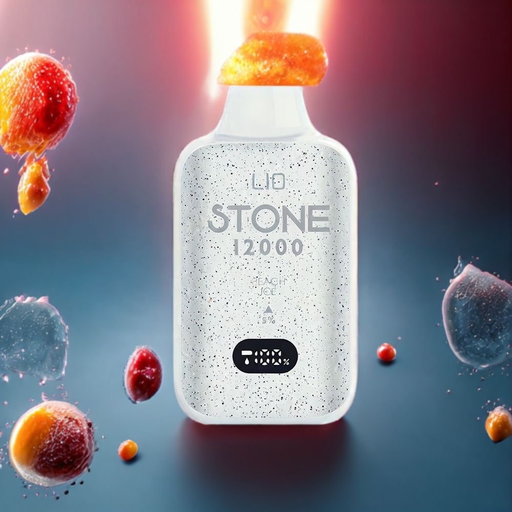 LIO Stone 12000 Puffs 18ML 550mAh Sverige Grossist Persika Is