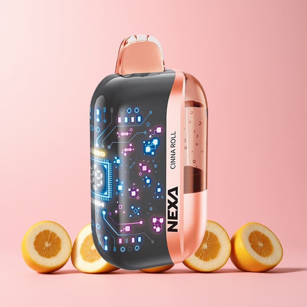 NEXA Ultra 50000 Puffar 20ml 800mah 5% Nikotin 0.9ohm Dual Mesh Display Typ-c Sverige Grossist Kanelbulle