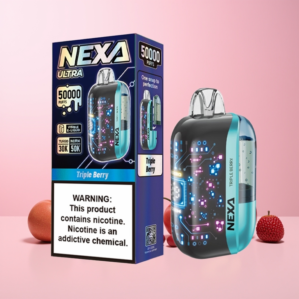 NEXA Ultra 50000 Puffar Display Skärm Sverige Grossist Tredubbel Bär