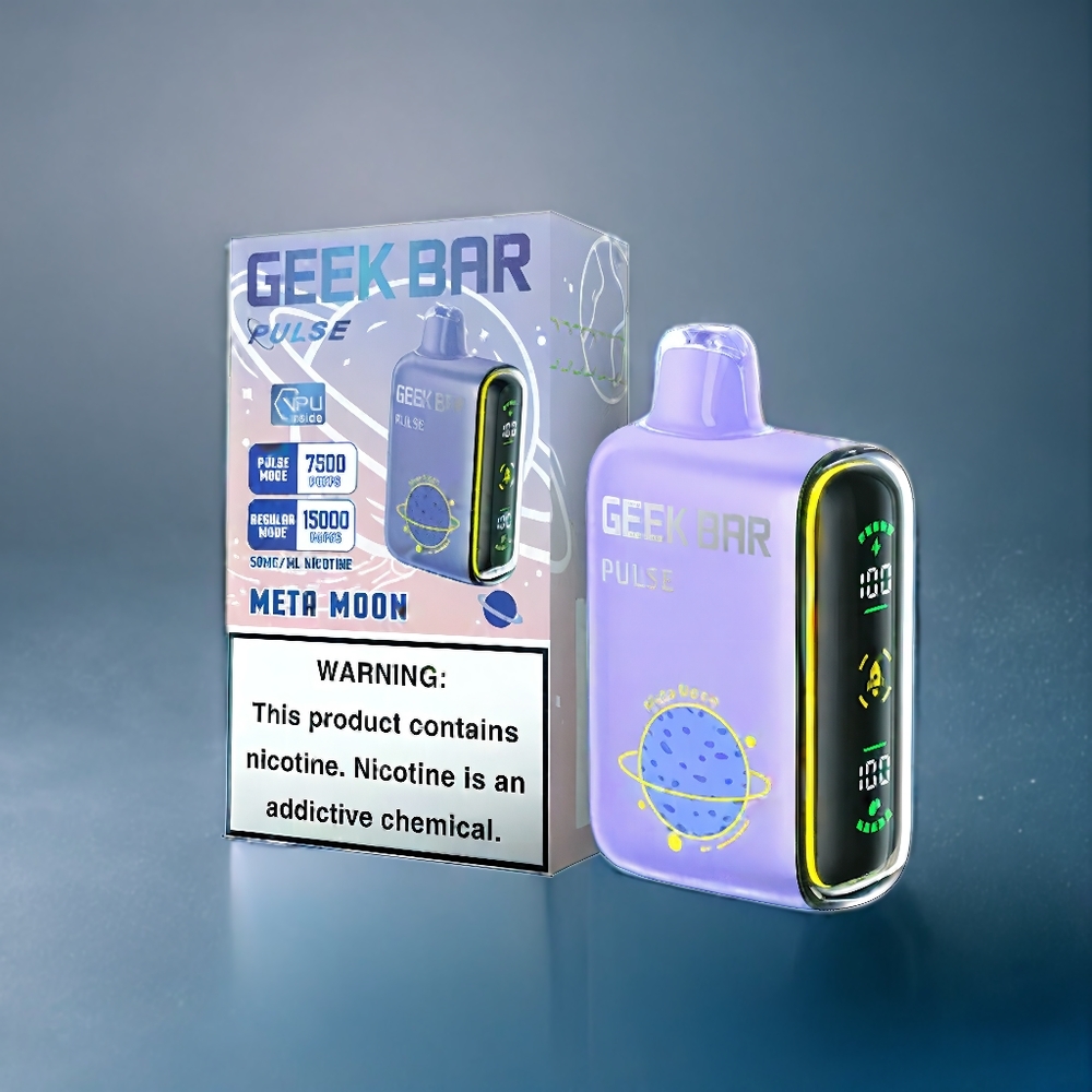 Frostbär & Passionfrukt Geek Bar Pulse 15.000 puffar 16ML 5% Luftflödesreglering 650mAh USB-C Sverige Grossist