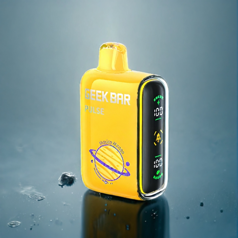 Frostbär & Passionfrukt Geek Bar Pulse 15.000 puffar 16ML 5% Luftflödesreglering 650mAh USB-C Sverige Grossist