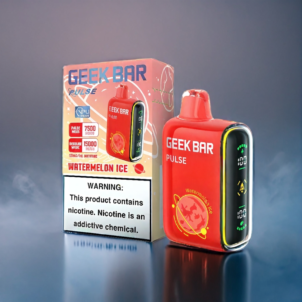 Frostbär & Passionfrukt Geek Bar Pulse 15.000 puffar 16ML 5% Luftflödesreglering 650mAh USB-C Sverige Grossist