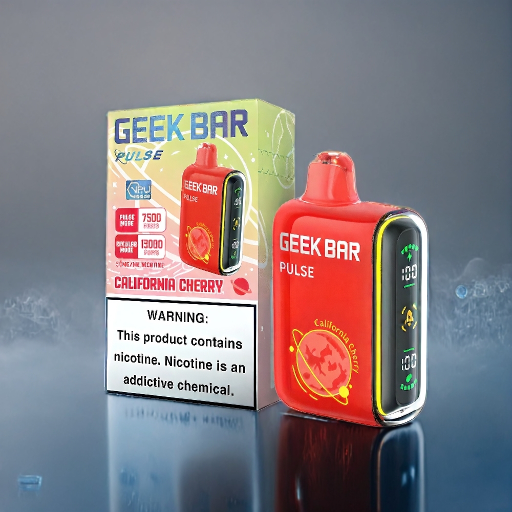 Frostbär & Passionfrukt Geek Bar Pulse 15.000 puffar 16ML 5% Luftflödesreglering 650mAh USB-C Sverige Grossist