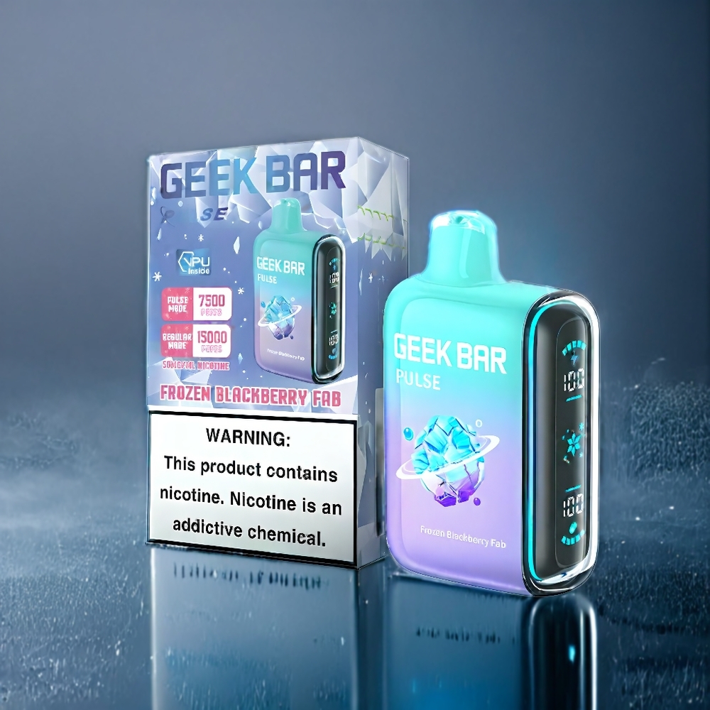 Fryst Geek Bar Pulse 15000 Puffar 16ML 5% 650mAh USB-C Sverige Grossist