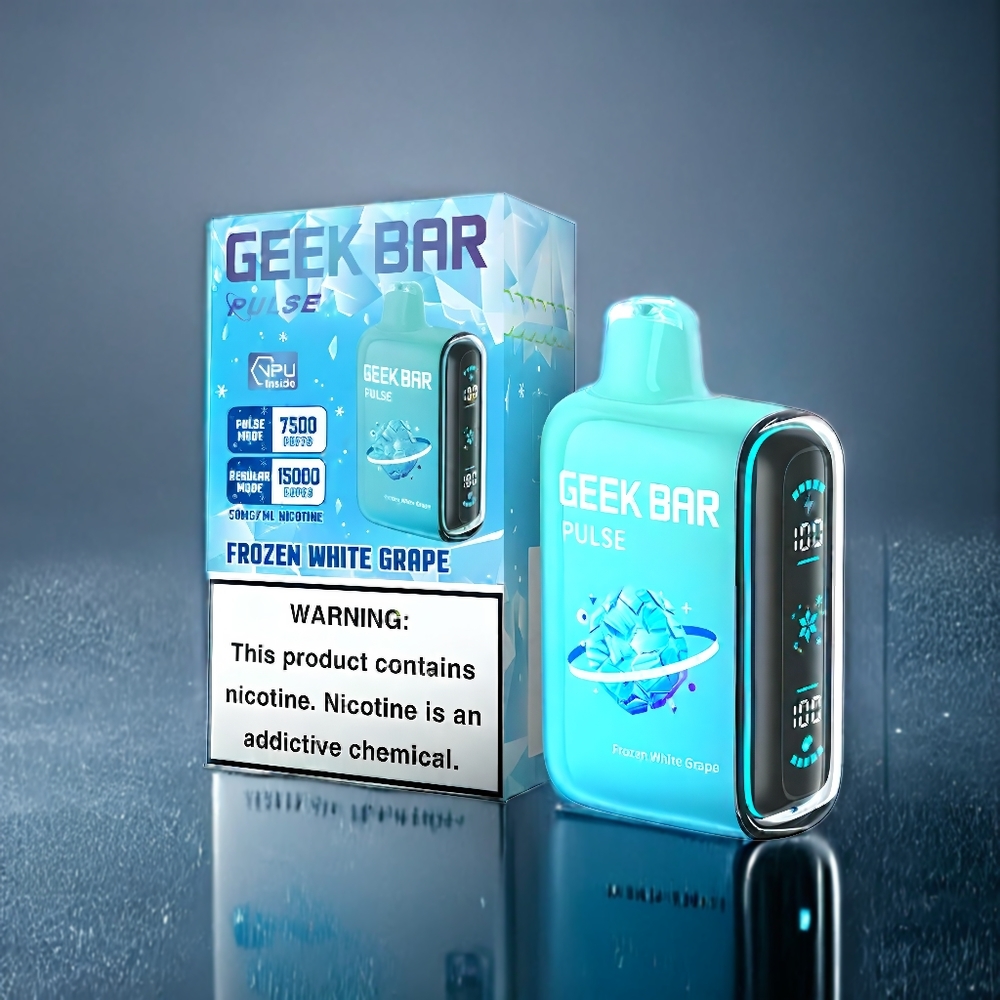 Fryst Geek Bar Pulse 15000 Puffar 16ML 5% 650mAh USB-C Sverige Grossist