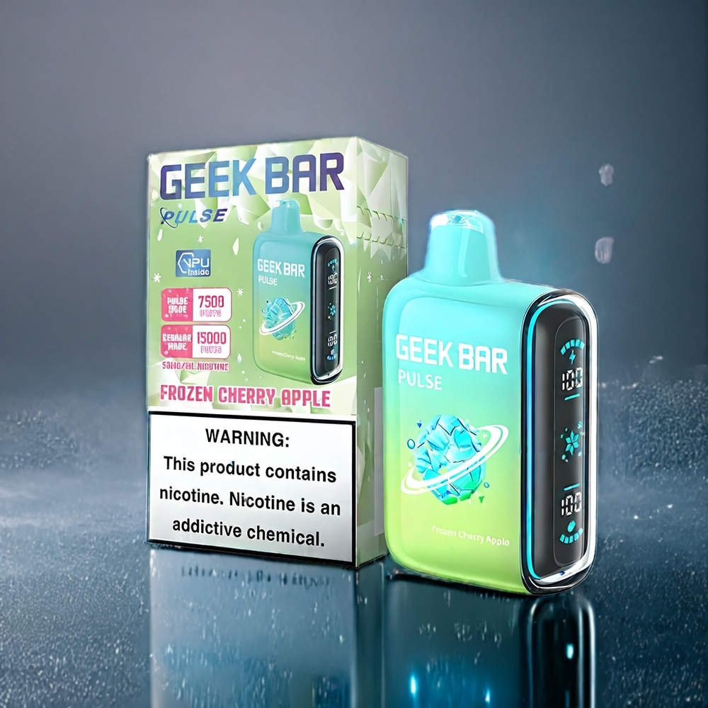 Fryst Geek Bar Pulse 15000 Puffar 16ML 5% 650mAh USB-C Sverige Grossist