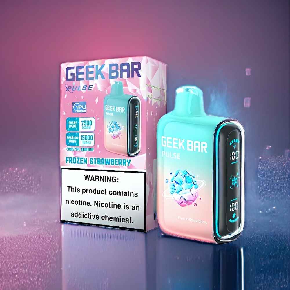 Fryst Geek Bar Pulse 15000 Puffar 16ML 5% 650mAh USB-C Sverige Grossist