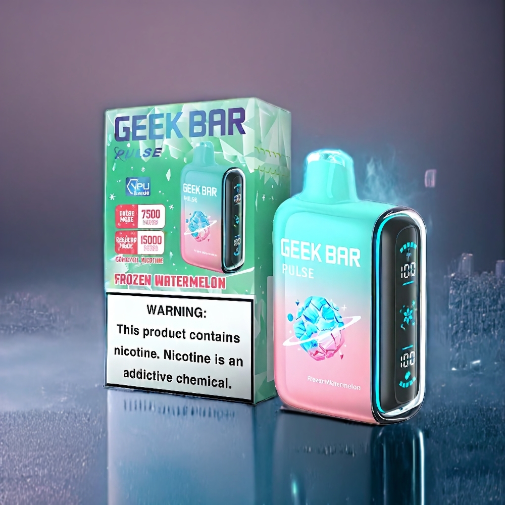 Fryst Geek Bar Pulse 15000 Puffar 16ML 5% 650mAh USB-C Sverige Grossist