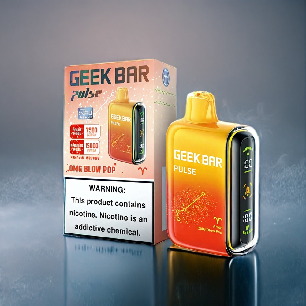 Mango Iskall Geek Bar Pulse 15000 Puffar 16ML 5% 650 mAh Sverige Grossist Zodiac Edition