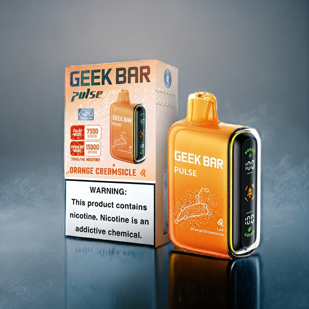 Mango Iskall Geek Bar Pulse 15000 Puffar 16ML 5% 650 mAh Sverige Grossist Zodiac Edition